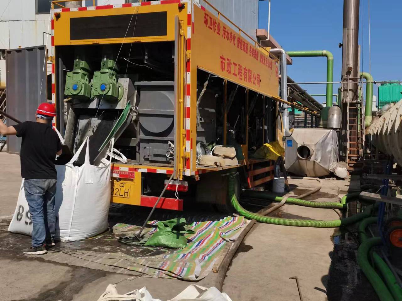 龙岩淤泥压干处理